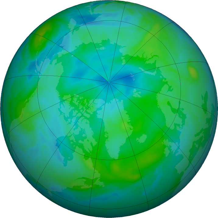 Arctic ozone map for 02 September 2016